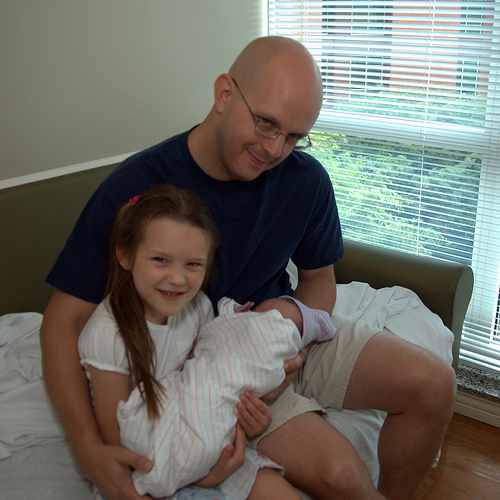 Dad, Daughter, Son