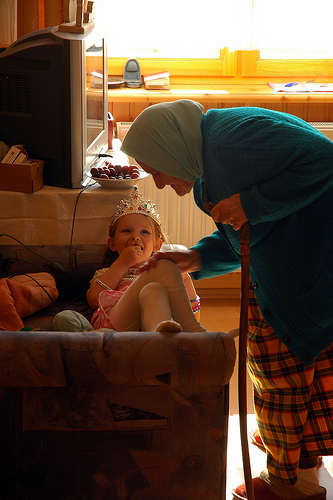 Great-Grandmother and Great-Granddaughter