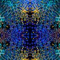 blue and white light digital wallpaper