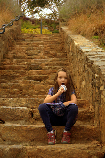 Ice Cream on the Stairs