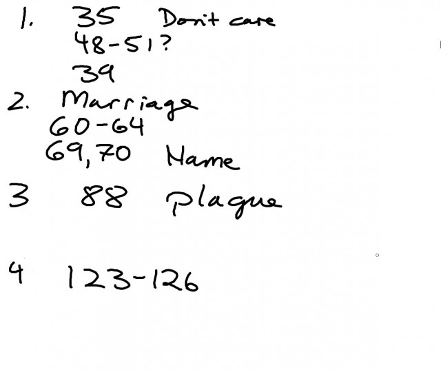 Notes from second and fourth periods