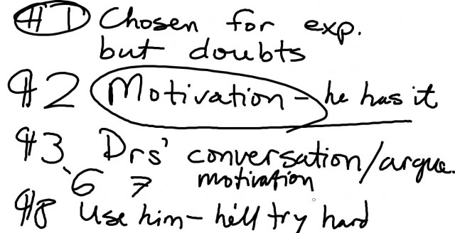 Notes from first and fifth about determining the main idea from progress report 4