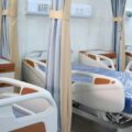white and brown hospital beds