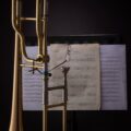 close up shot of a trumpet