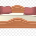 Bed png sticker illustration, transparent